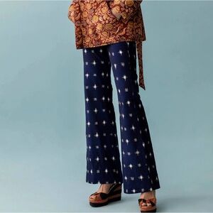 Alix of Bohemia Charlie Navy Ikat Spot Pant XS